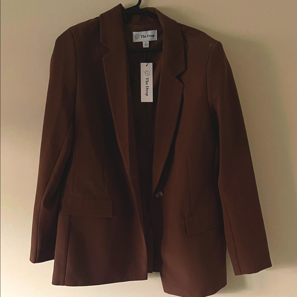 The Drop Women's Classic Brown Blazer